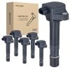 Ignition Coils Pack of 6 Compatible with 2009 - 2014 Honda Pilot Ridgeline 3.5L,2010-2014 Acura MDX ZDX 3.7L, Replace OE# UF624, 30520-RN0-A01, E1124