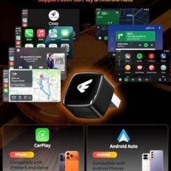 POCYBER Wireless CarPlay Adapter for iPhone & Android Auto